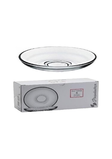 Paşabahçe 54251 Aida Çay Tabağı 6'lı Şeffaf