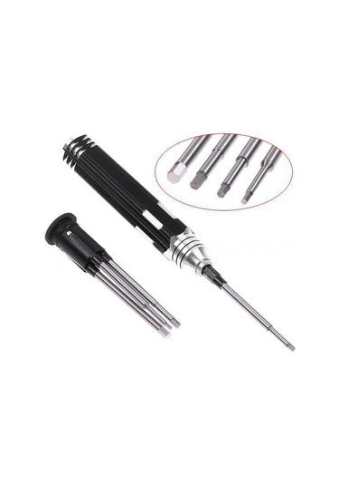 Leasetake 4'ü 1 Arada Altıgen Başlı Altıgen Tornavida Takım Seti 1,5-3 Mm Fr Rc Helikopter Arabası