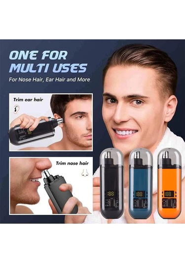 Erkekler Ve Kadınlar İçin Taşınabilir, Usb Şarjlı Elektrikli Burun Kılı Kesme Makinesi