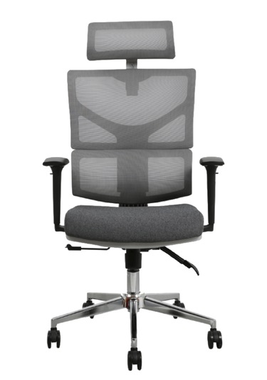 Hunt Mobilya Seman Siyah Fileli Ofis Yönetici Koltuğu Gri