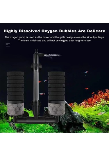 Yifomall Akvaryum Hava Motorlu Filtre Su Perisi Küçük Akvaryumlar İçin Minyatür Su Emici Pompa İle Avrupa Standartı Yu-229a