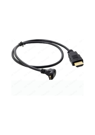 Micro HDMI to HDMI 90 Derece Açılı Mikro HDMI Tablet Kamera Kablo