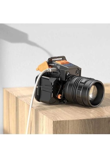 Maoyaya Ycl 10 W 3 Modlu Şarjlı Powerbank Kafa Lambası -yıs-205 Beyaz Siyah