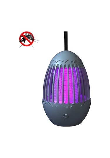 Novahub L01 Elektrik Şoklu Sivrisinek Öldürücü Usb Gece Lambası Gri