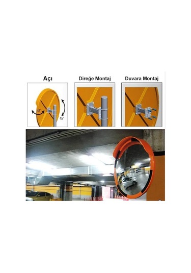 Trafik Otopark Güvenlik Aynası Dairesel Çap 60 Cm