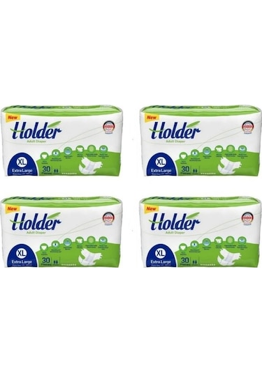Holder Belbantlı Yetişkin Hasta Bezi XL 4 x 30'lu