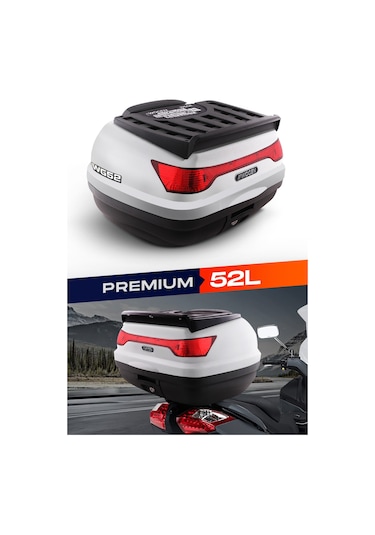 Wogen Wg52 Premium Arka Çanta 52 Litre Beyaz + Karbon Dizlik He Siyah