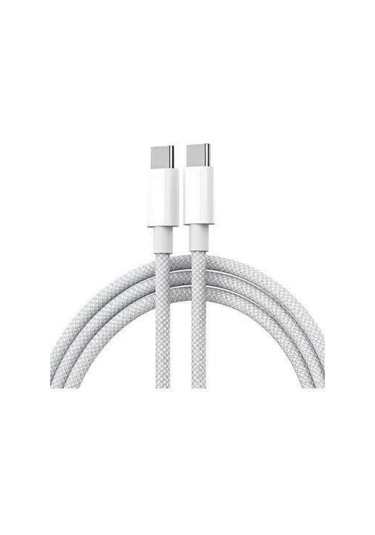 Fitplus 60w Type-c To Type-c 1mt Örgü Tasarım Hızlı Şarj Kablosu -