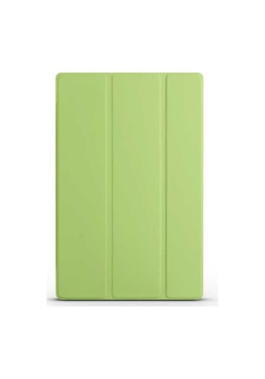 Kilifone - Galaxy Uyumlu Galaxy Tab A8 10.5 Sm-x200 2021 - Kılıf Smart Cover Stand Olabilen 1-1 Uyumlu Tablet Kılıfı - Yeşil