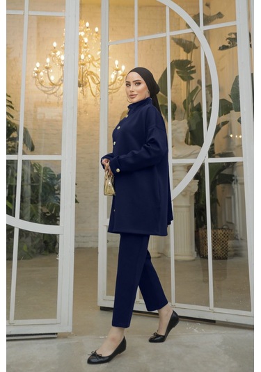 1239 Hakim Yaka Scuba Takım Lacivert