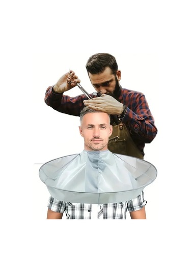 1 Adet Dıy Saç Kesme Pelerin Şemsiye Tasarım Kapak, Salon Berber Çok Renkli