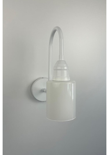 Voltix Beyaz Metal Aplik Mutfak İç Mekan Salon Cafe Ofis Pastane Modern Dekoratif Aplikleri Beyaz