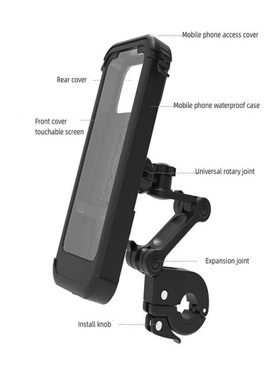 Ds0mt3 Motosiklet Ve Bisiklet Telefon Tutucu Waterproof Su Geçir