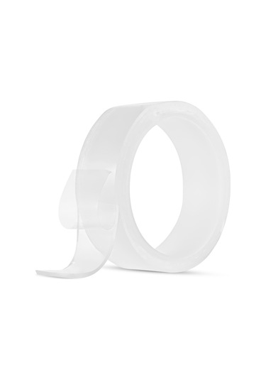 Konesam Transparan Akrilik Nano Bant - Yıkama Uygun Sürekli Yetenekli Çift Taraflı Bant 30mm X 3m X 2mm