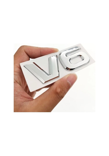 V6 Arma Logo Krom Gümüş Renk 1. Kalite Car Logo Arma Sticker