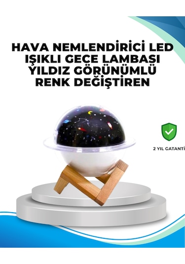 Usb Bağlantılı Projektör Işıklı Taşınabilir Mini Hava Nemlendirici Ve Aroma Difüzörü