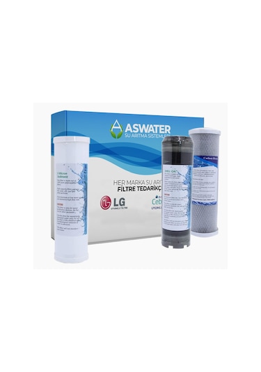 İhlas Aura Cebilon Açık Kasa Lüx 10" Su Arıtma Ön Filtre Seti 3'lü