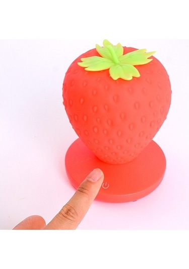 Metabagua Yaratıcı Ev Çilek Gece Lambası Pembe Çilek Pembesi Qt0zh8 Pembe