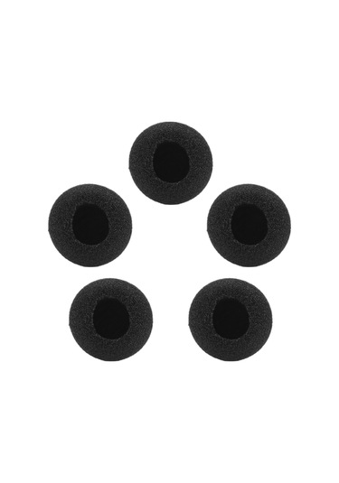 Hfambition 5 Adet Siyah C Tipi Mikrofon Köpük Koruması - 48mm Yükseklik, Gürültü Azaltıcı, Lapel/lavalier Uyumlu 23mm Dış/12mm İç Çap