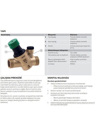 D04fm-3/4a Honeywell Su Basınç Düşürücü Maks. 16 Bar - Ekonomik
