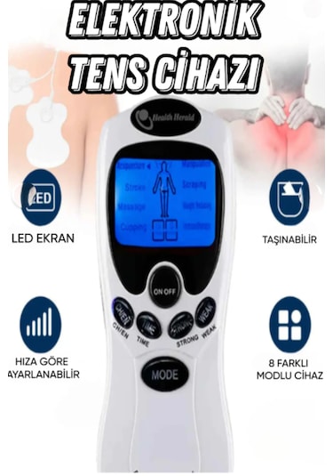 Elektrikli Terapi Masaj Aleti Pedli Masaj Aleti Bel Sırt Bacak Ko