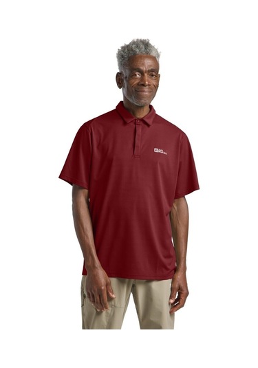 Jack Wolfskın Erkek Delgamı Polo M Deep Ruby Polo T-shırt 1809801tr-2511 Bordo