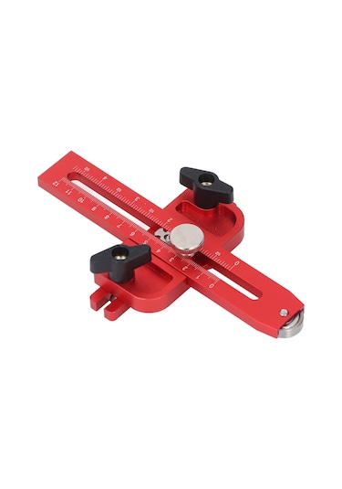 Maiyame Alüminyum Ahşap Kesim Konumlandırıcı, Çift Ölçekli 0-120mm/0-4,5 İnç Ve Rulmanlı, 3/4x3/8 İle 3/8x1/4 İnç T-slot Uyumlu, Testere Ve Freze İçin