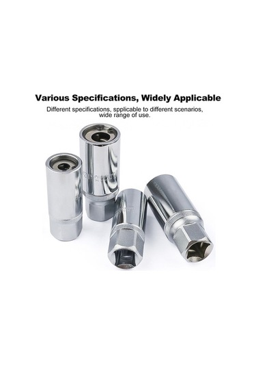 Pazly 6mm-12mm Çelik Kafa Yok Somun Çıkarıcı Seti, 1/2 İnç Uyumlu, 4 Adet, Plastik Kutulu, Kayıp/vuruk Somunlar İçin