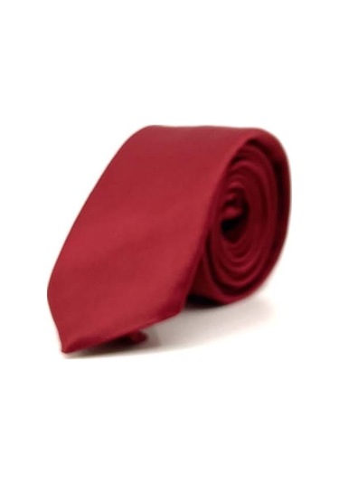 Morven Erkek Bordo Basic Düz Kravat Bordo