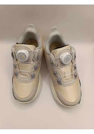 Çocuk Su İtici Kumaş Akıllı Bağcıklı Spor Ayakkabı Sneaker Siyah