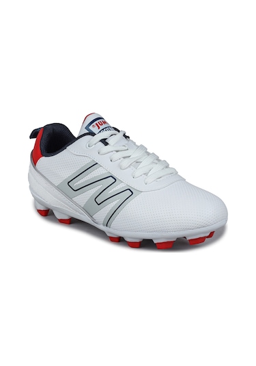 Jump 28843 Beyaz Üniseks Çocuk Çim Halı Saha Krampon Futbol Ayakkabısı Beyaz