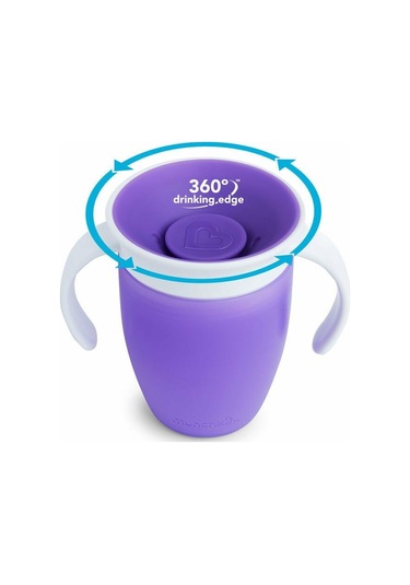 Munchkin Mucize 360 Alıştırma Bardağı 6 Ay+ 207ml Mor