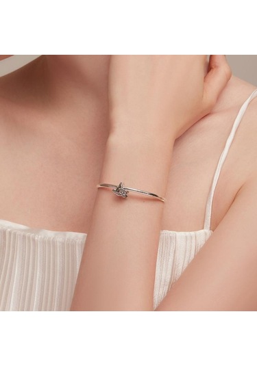 Bamoer Otantik 925 Ayar Gümüş Vintage Mektup A'dan Z'ye Zirkon Boncuk Takılar Fit Charm Bilezikler Dıy Takı A