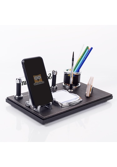 Barselona Ofis Masaüstü İsimlik Seti İş Yeri Masa İsimliği