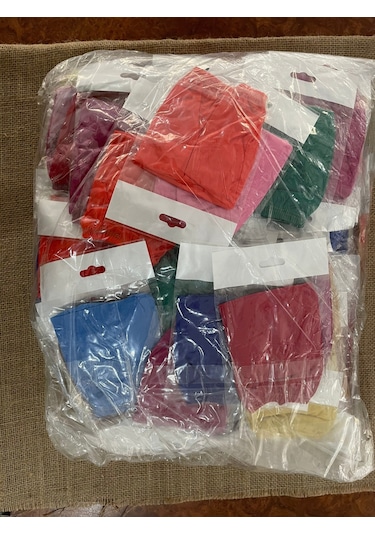 Karışık Renkli 100 Adet Esnek Kumaş Bez Havuz Bonesi Yüzücü Bonesi Mavi