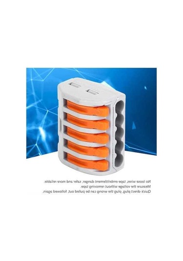 Besthome1 10 Adet 5 Yollu Gri Nylon Bağlayıcı, 250v 20a, Islak İzole, Sigortalı, Güvenli Ampul Montajı