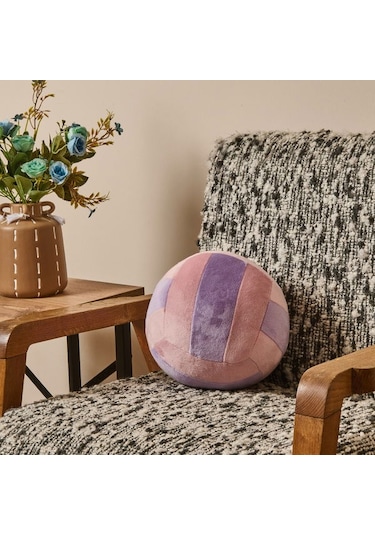 Evidea Soft Voleybol Topu Figürlü Yastık - Pembe / Eflatun - 20 Cm Pembe / Eflatun