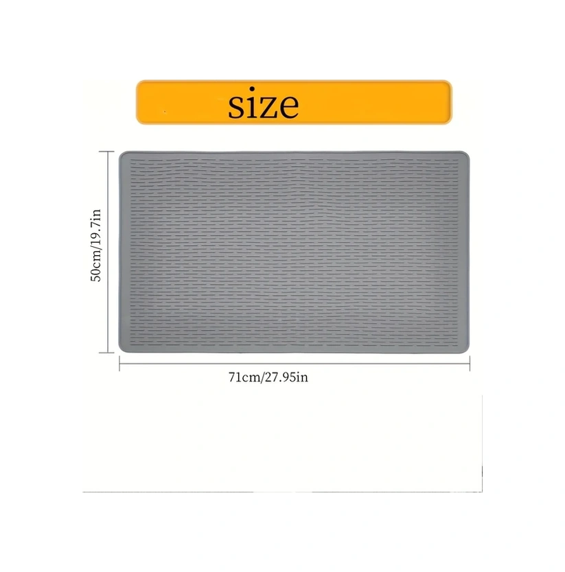 Gateesat 1 Adet Gri Kedi Tuvaleti Pedi, Su Geçirmez Yumuşak Ve Kolay Temizlenen İç Mekan