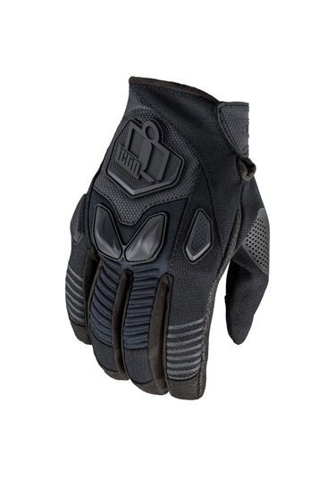 Icon Automag 3 Korumalı Motosiklet Eldiveni Siyah