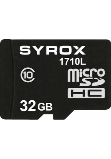 Syrox 32 GB MicroSDHC Class 10 UHS-I Hafıza Kartı + Adaptör