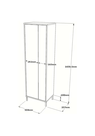 Robin Home Carmen Çok Amaçlı Dolap Vileda Banyo Dolabı Keçe-Beyaz