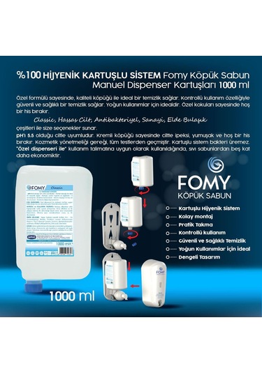Fomy Classic Köpük Sabun 6 x 1 L