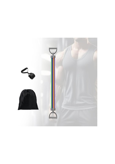 Suntek Göğüs Genişletici Direnç Bantları Egzersizi Gri