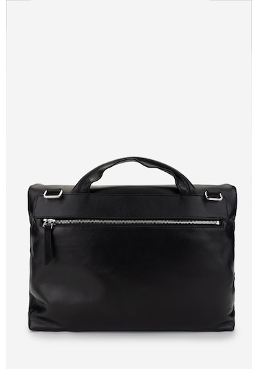 Valmenti Erkek Hakiki Deri Siyah Evrak Çantası 147 T5268-v Erk Canta Y24 Sıyah Arsl Siyah