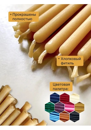 Svecnaa Amelico Doğal Balmumu Mumları El Yapımı 20 Adet 368056436 Aromatik