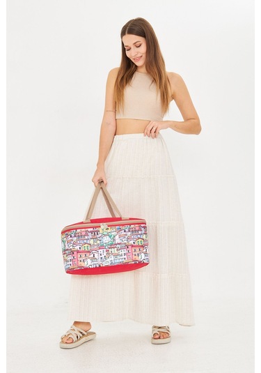 Superbag 22 Litre Piknik/kamp Çantası Sepeti. Termal Termos Çanta Sıcak-soğuk Koruma Sağlar Sofia-0250139 Sofia Çok Renkli