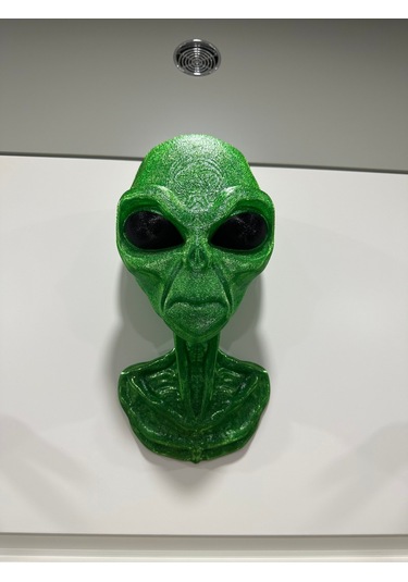 Alien Uzaylı Duvar Dekorasyonu Veya Kulaklık Standı Parlak S.