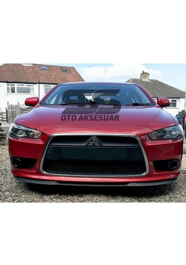 Mitsubishi Lancer Evo Cupra R Uyumlu Ön Lip Mat Siyah Ön Tampon Lip