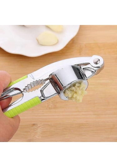 Sarımsak Presi Kırıcı Sıkacağı Pres Çinko Alaşımlı Zencefil Kırıcı Mutfak Aletleri Aletler Siyah