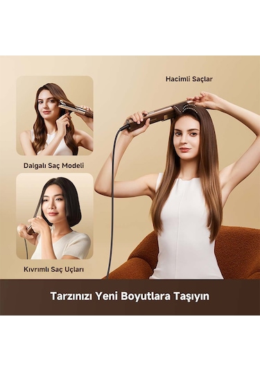 Dreame Aero Straight Şarjlı Saç Düzleştirici, Altın